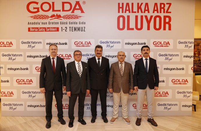 Anadolu’nun üreten gücü Golda Gıda 1-2 Temmuz’da Yatırımcılarla Buluşuyor.