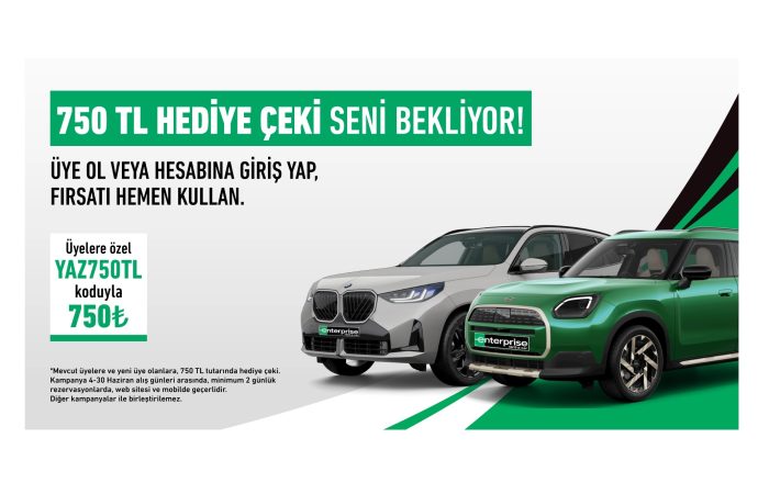Enterprise Türkiye Yaz Sezonuna Avantajlı Kampanyayla Giriyor. Enterprise Türkiye’den Yaza Özel 750 TL İndirim Kampanyası