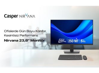 Casper Nirvana 23.8’’ Monitör, Ofislerde Konforlu ve Kesintisiz Çalışmayı Destekliyor