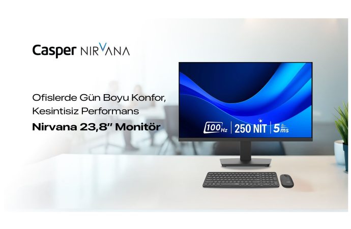 Casper Nirvana 23.8’’ Monitör, Ofislerde Konforlu ve Kesintisiz Çalışmayı Destekliyor